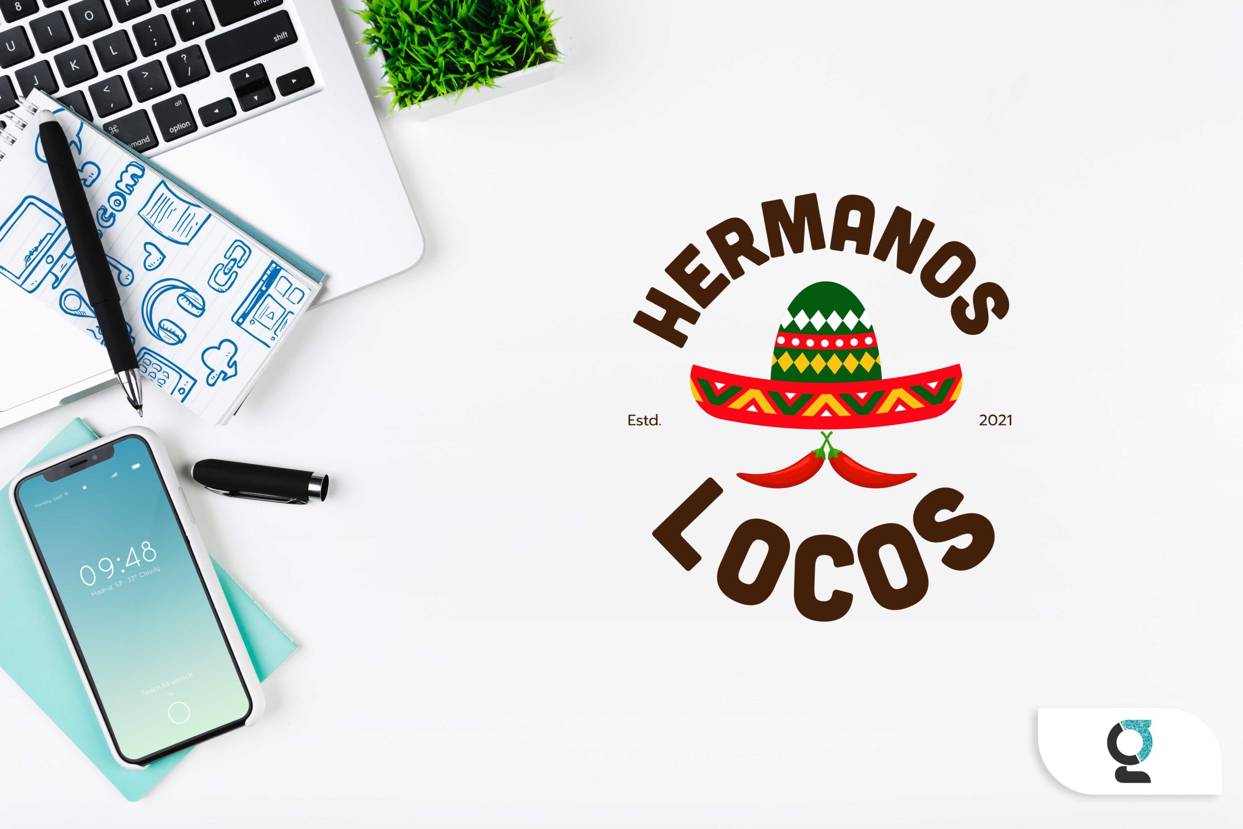 Logo Design Hermanos Locos